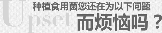 種植食用菌您還在為以下問(wèn)題而煩惱嗎？